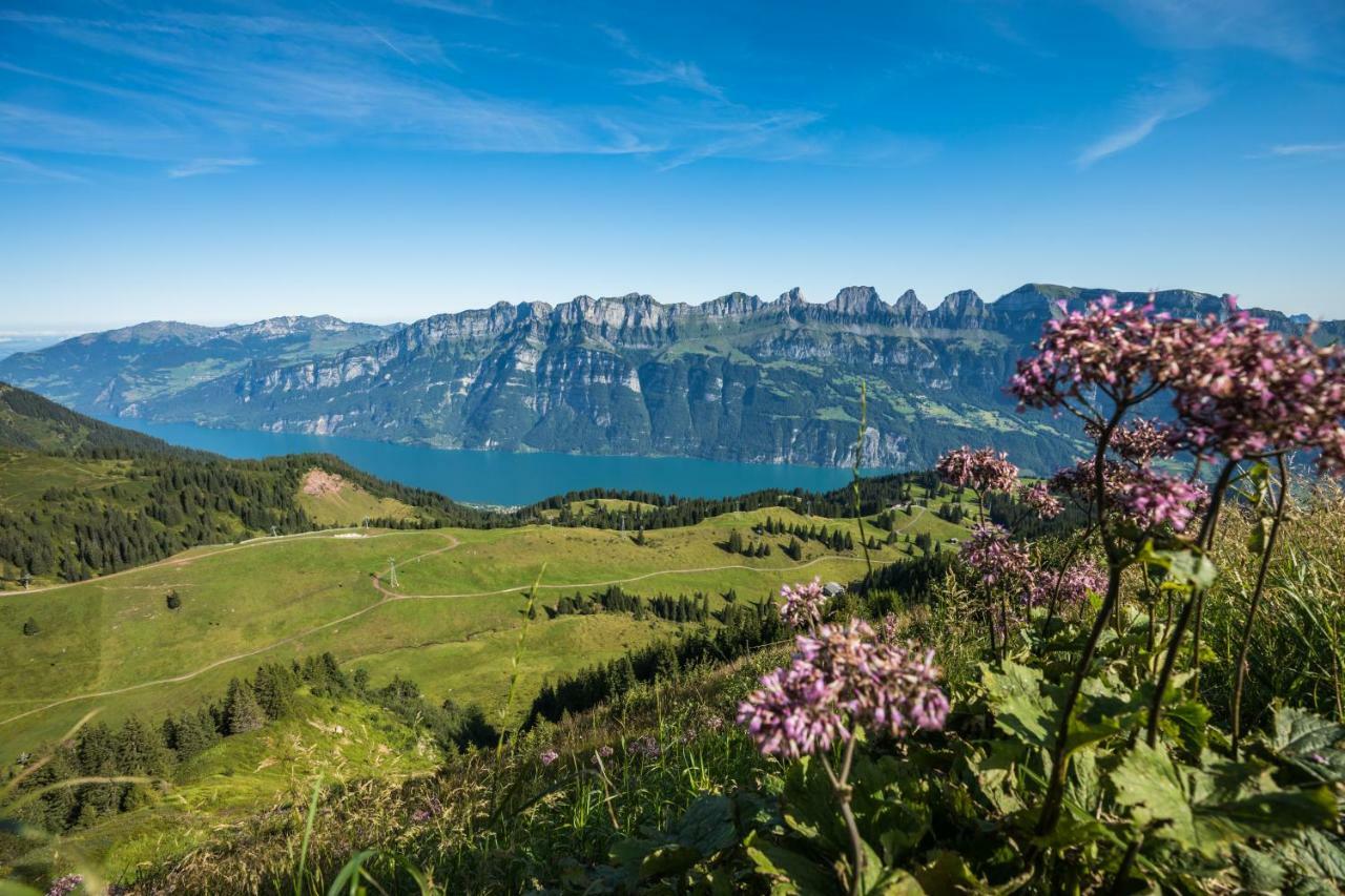 Hotel Alte Sektion Und Alpenblick Flums Exterior foto