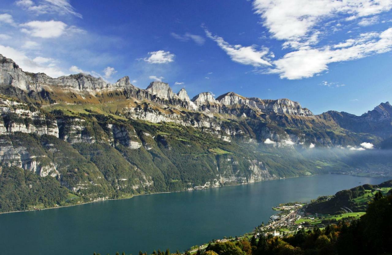 Hotel Alte Sektion Und Alpenblick Flums Exterior foto