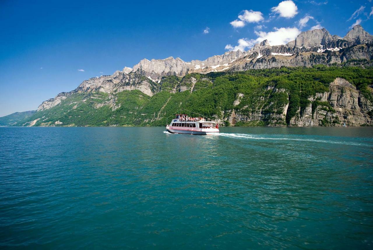 Hotel Alte Sektion Und Alpenblick Flums Exterior foto